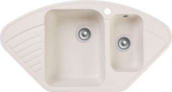 Детальное фото товара: GranFest QUARZ GF-Z14, мойка, гранит, белый