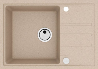Детальное фото товара: ALVEUS INTERMEZZO 40 G55 BEIGE, мойка, гранит, бежевый (в комплекте с сифоном 1117292)