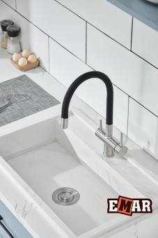 Детальное фото товара: Emar EC-3015, смеситель, сатин