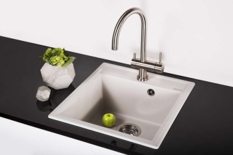Детальное фото товара: Omoikiri Daisen 46-BL, мойка, гранит, черный