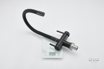 Детальное фото товара: Emar EC-3015 PVD Dark, смеситель, вороненая сталь