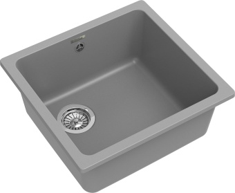 Детальное фото товара: Rivelato BERKANA BK-45 grigio metallizzato, мойка, гранит, серый металлик