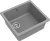 Rivelato BERKANA BK-45 grigio metallizzato, мойка, гранит, серый металлик Детальное фото товара: Rivelato BERKANA BK-45 grigio metallizzato, мойка, гранит, серый металлик