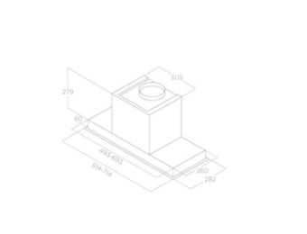 Детальное фото товара: ELICA HIDDEN ADVANCE BL MAT/A/72