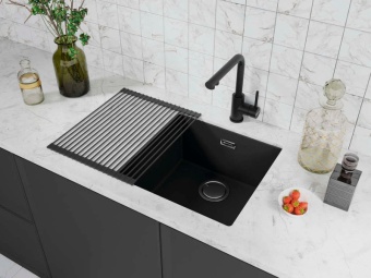 Детальное фото товара: Omoikiri Nakagawa 2 Plus-WH, смеситель, гранит, белый