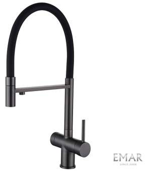 Детальное фото товара: Emar ЕС-7024 Black, смеситель, черный