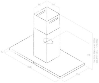 Детальное фото товара: ELICA THIN ISLAND IX/A/120