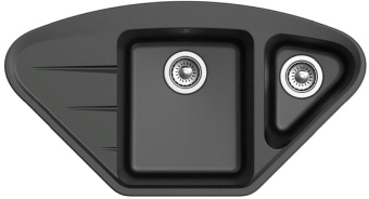 Детальное фото товара: Ewigstein Wink W- 80KF, мойка, гранит, черный