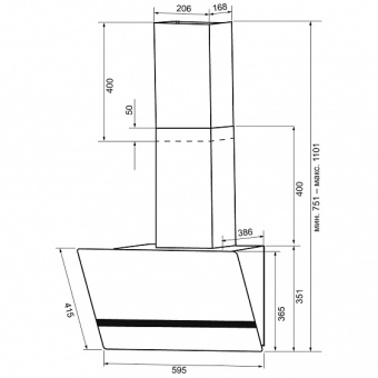 Детальное фото товара: Krona BRUNA 600 BLACK S