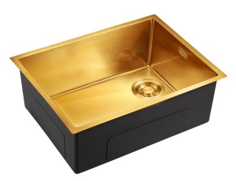 Детальное фото товара: Emar EMB-540(UN) PVD Golden, мойка, нержавеющая сталь, золото
