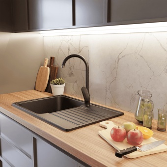 Детальное фото товара: GranFest QUARZ GF-Z78, мойка, гранит, черный