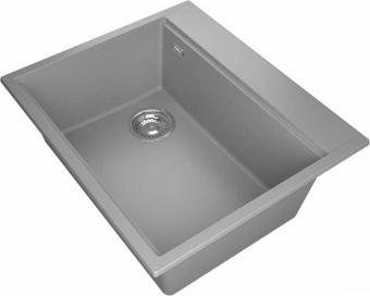 Детальное фото товара: Rivelato TESORO TR-605-L grigio metallizz, мойка, гранит, серый металлик