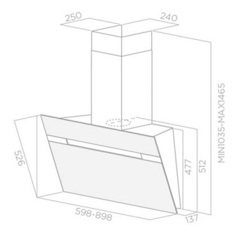 Детальное фото товара: ELICA STRIPE IX/A/90/LX
