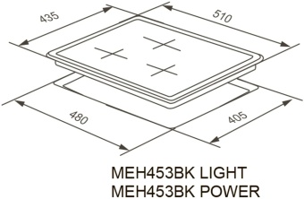Детальное фото товара: MEFERI MEH453BK POWER