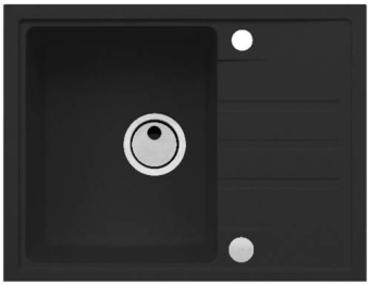 Детальное фото товара: ALVEUS INTERMEZZO 30 GRANITAL DEEP BLACK-G90, мойка, гранит, темно-черный (в ком. с сифоном 1117292)