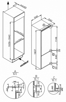 Детальное фото товара: Meferi MBR193 COMBI NO FROST POWER