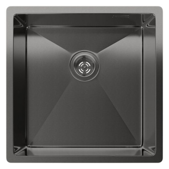 Детальное фото товара: Rivelato RINOX 4444 UN PVD black, мойка, нержавеющая сталь, черный