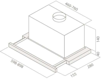 Детальное фото товара: ELICA ELITE 14 LUX GRVTWH/A/60