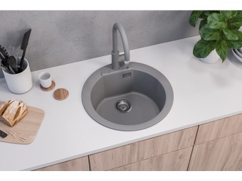 Детальное фото товара: ALVEUS GRANITAL CADIT 100 G22 TERRA FI 520, мойка, гранит, терра ( в комплекте с сифоном 1145083)