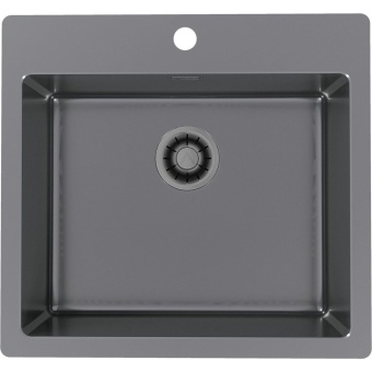 Детальное фото товара: ALVEUS PURE MONARCH 70 new ANTHRACITE FS, мойка, нержавеющая сталь (с выпуском без сифона)