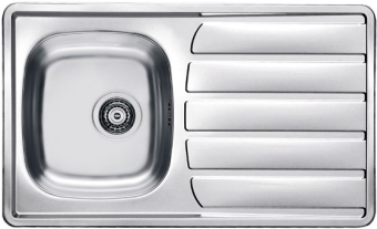 Детальное фото товара: ALVEUS ZOOM 30 LEI-90, мойка, нержавеющая сталь лен (в комплекте с сифоном 1130550)