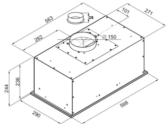Детальное фото товара: Maunfeld CROSBY POWER 60 BLACK