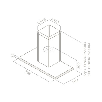 Детальное фото товара: ELICA GALAXY WHIX/A/80