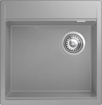 Детальное фото товара: Rivelato TESORO TR-505-R grigio metallizz, мойка, гранит, серый металлик