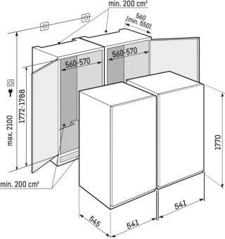 Детальное фото товара: Liebherr IXRFS 5125-22 001 набор (состоит из SIFNSe 5128 и IRBSd 5120)