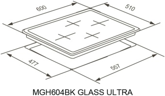 Детальное фото товара: MEFERI MGH604GR GLASS ULTRA