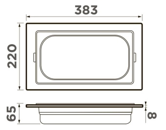 Детальное фото товара: Omoikiri DC-05-1-GB, контейнер, нержавеющая сталь/графит