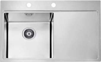 Детальное фото товара: ALVEUS PURE 40L KMB-90, мойка, нержавеющая сталь, левая