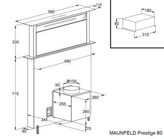 Детальное фото товара: Maunfeld Prestige 60 Black