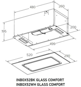 Детальное фото товара: MEFERI INBOX52BK GLASS COMFORT