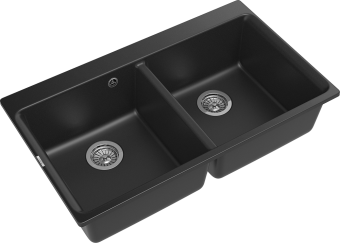 Детальное фото товара: Rivelato AXEL X-90-2D antracite, мойка, гранит, антрацит
