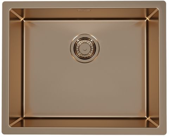 Детальное фото товара: ALVEUS QUADRIX MONARCH 50 COPPER, мойка, нерж.сталь, медь (в компл. с выпуском без сифона)