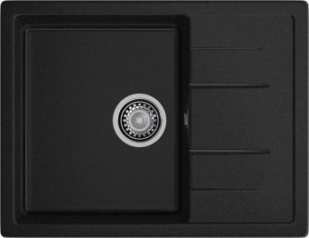 Детальное фото товара: GranFest QUADRO GF-Q-650 L, мойка, мрамор, черный