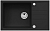 Фото товара: ALVEUS INTERMEZZO 130 GRANITAL DEEP BLACK-G90, мойка, гранит, темно-черный (в комп. с сиф. 1117292)