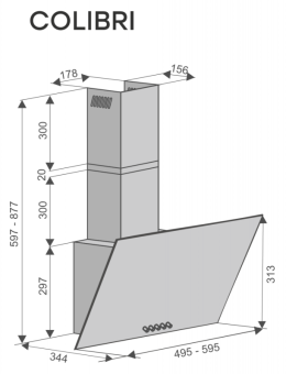 Детальное фото товара: Konigin Colibri Black 50 