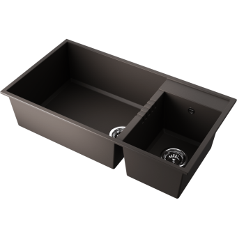 Детальное фото товара: Omoikiri Tedori 85-2-U-ES, мойка, гранит, espresso