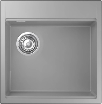 Детальное фото товара: Rivelato TESORO TR-505-L grigio metallizz, мойка, гранит, серый металлик