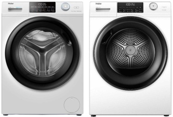 Детальное фото товара: Haier стирка HW90-BP14959 + сушка HD90-A2959 + соед.эл CK-1