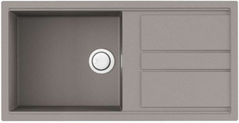 Детальное фото товара: Omoikiri Kitagawa 100-GR, мойка, керамика, leningrad grey