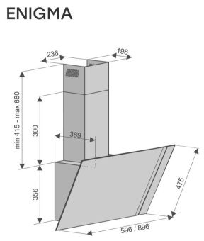 Детальное фото товара: Konigin Enigma Black 90