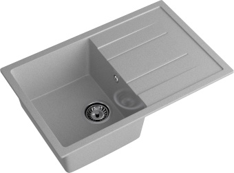 Детальное фото товара: GranFest QUADRO GF-Q-780 L, мойка, мрамор, серый