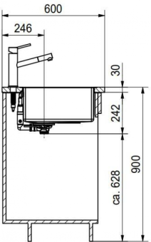 Детальное фото товара: Franke BXM 210/110-68 F-INOX, мойка, нержавеющая сталь, антрацит