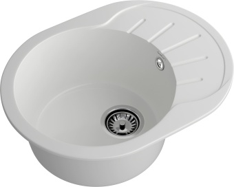 Детальное фото товара: GranFest RONDO GF-R-580 L, мойка, мрамор, иней