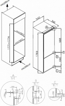 Детальное фото товара: Meferi MBR177 COMBI NO FROST POWER