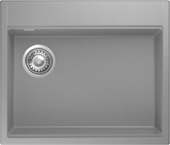 Детальное фото товара: Rivelato TESORO TR-605-L grigio metallizz, мойка, гранит, серый металлик