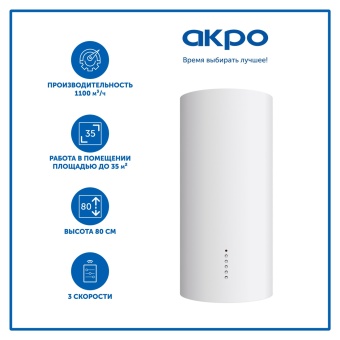 Детальное фото товара: AKPO WK-4 Balmera WL 40 см. белый